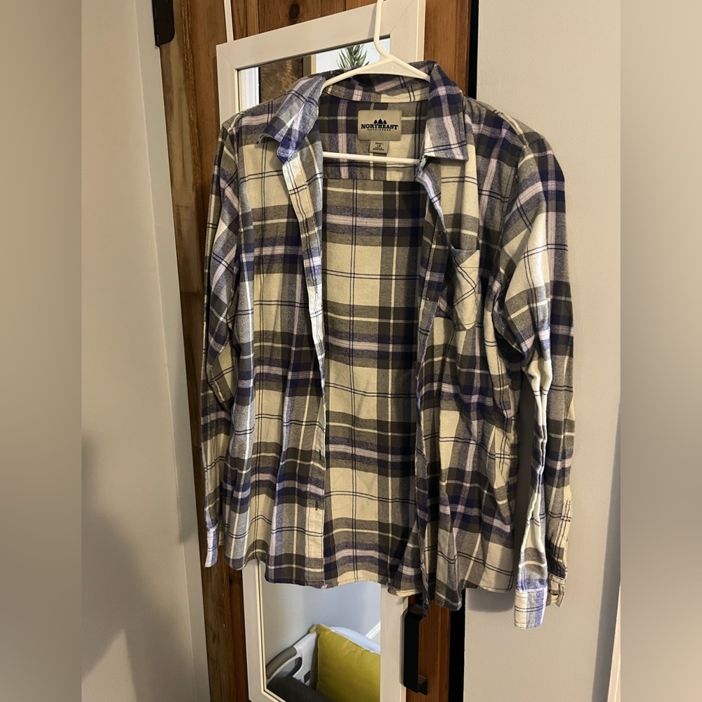 Purple flannel.